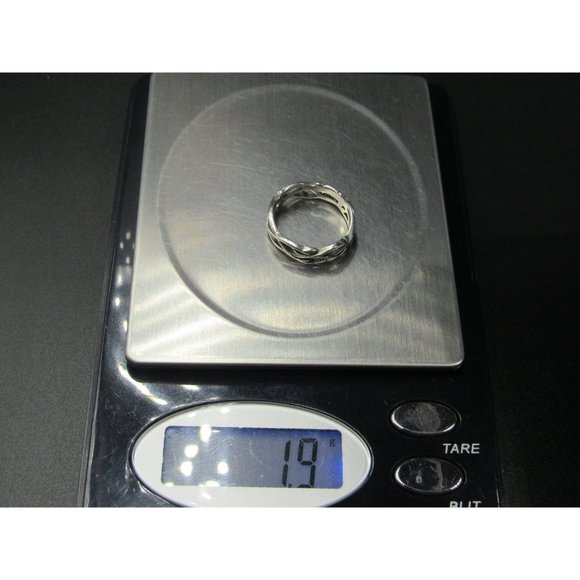 Size 5.25 Sterling Silver Vines With Thorns Band Ring - Picture 7 of 7